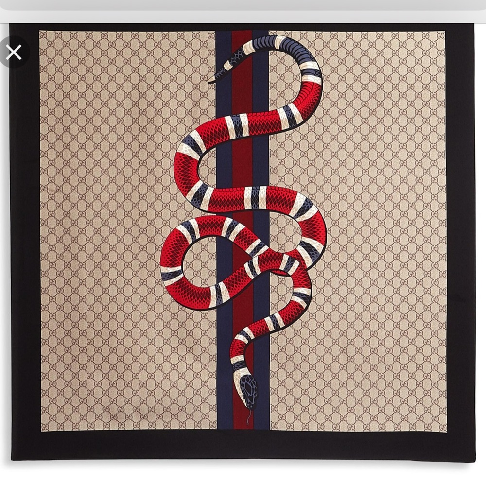 Gucci Silk Snake Scarf